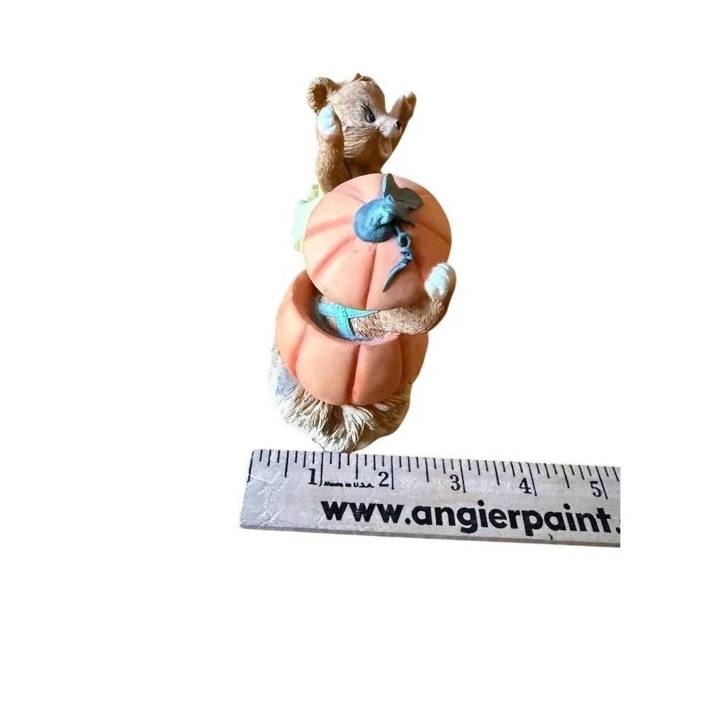Bear Seasons Hi Pumpkin Halloween Figurine Teddy Bear & Pumpkins 5in 1998‎